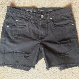 Rogue distressed skinny jean shorts